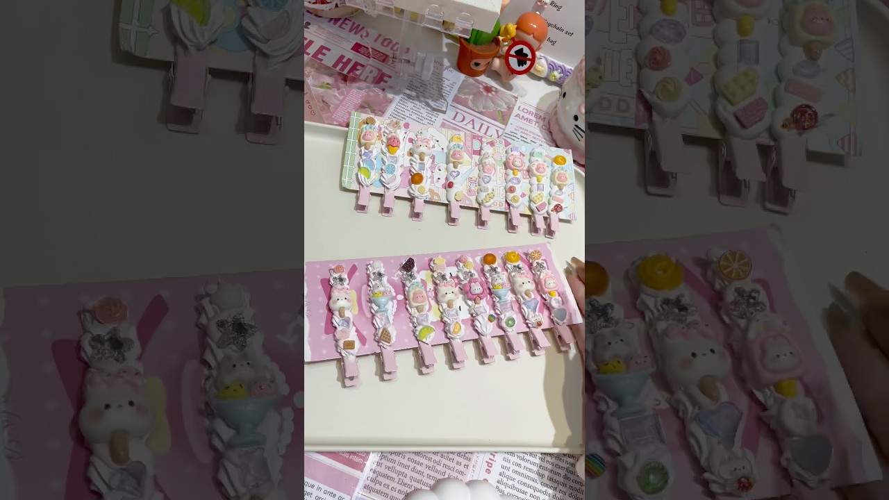 Decoden clips almost out of stock🙀🙀🙀#packingorders #gift #giftideas #luckyscoop #kawaii #decoden