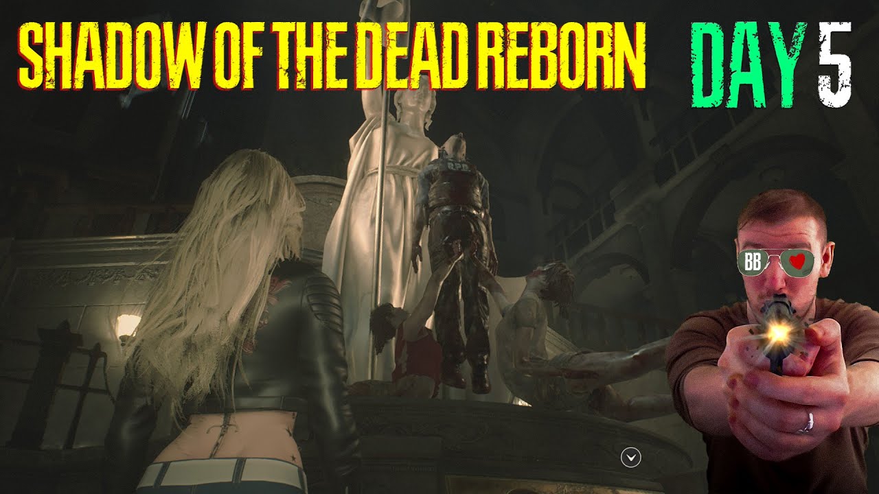 DAY 5 Shadow of the Dead Reborn Claire B Hardcore Continues - RE2 REMAKE mod