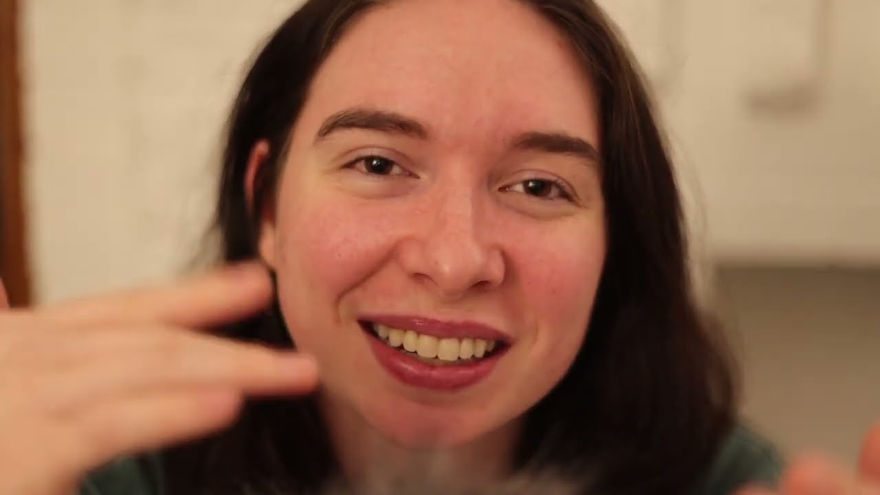 ASMR | Whispered Positive Affirmations (finger fluttering and visual ASMR)