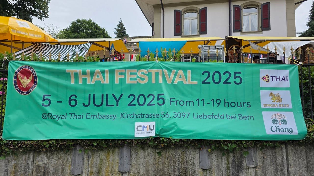 Thai festival at Thai embassy in Bern, Switzerland, July 2025