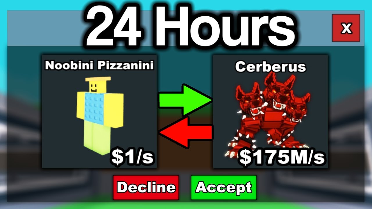 I Dueled from Noobini to Cerberus in 24 Hours on Steal A Brainrot