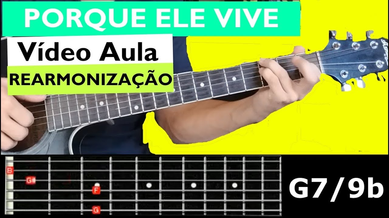 PORQUE ELE VIVE Vídeo Aula  REARMONIZAÇÃO - MACETES DE VIOLÃO ( HARMONIA FUNCIONAL )