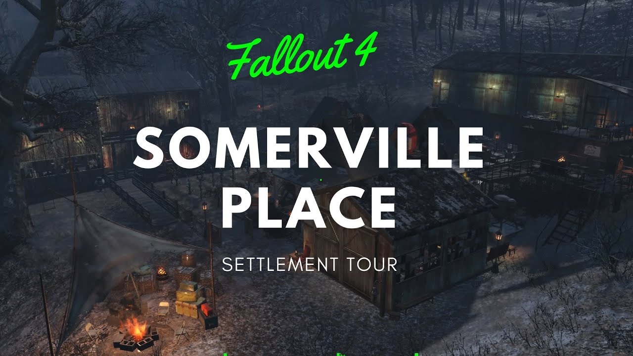 Fallout 4 - Somerville Place Settlement Tour (NO MODS)