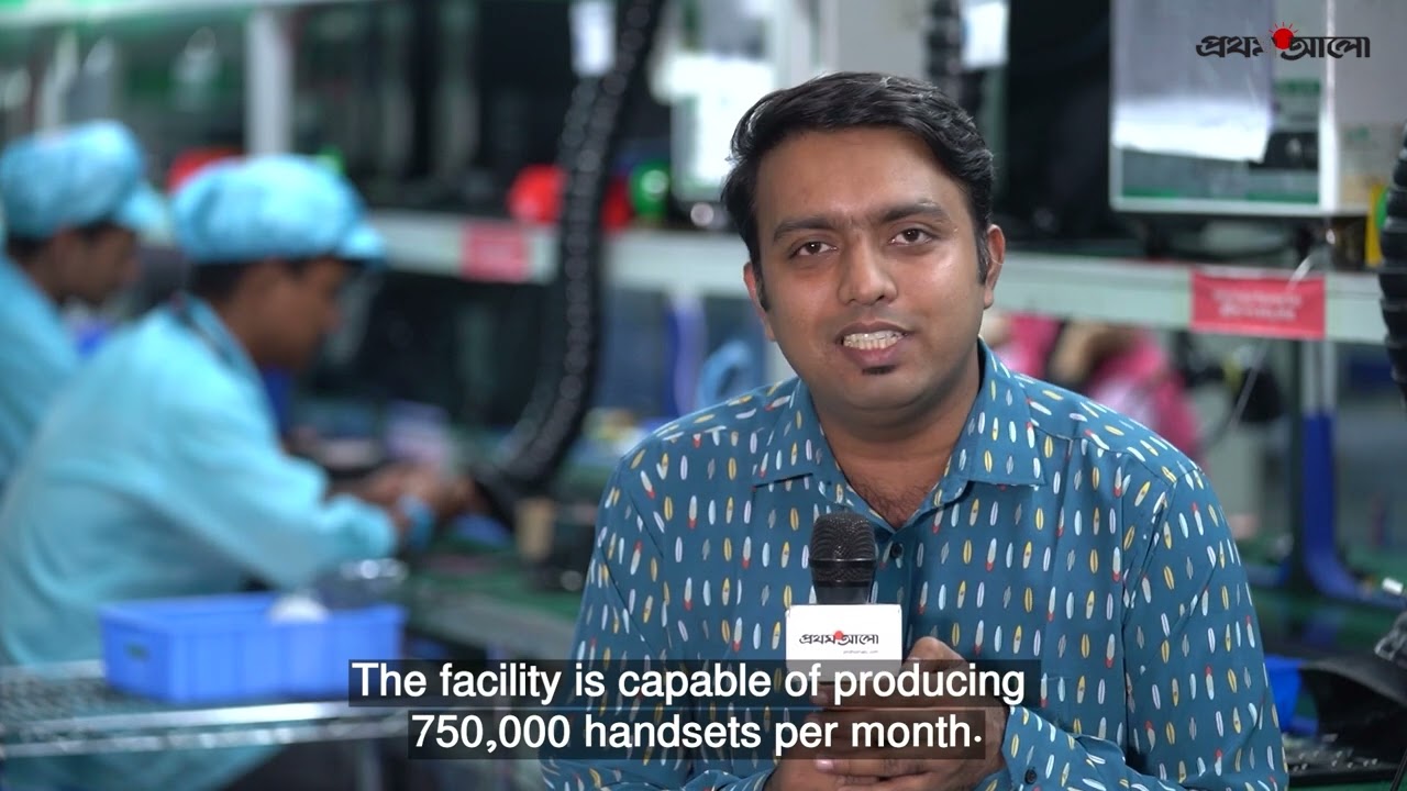 Infinix smartphones are being manufactured at the world-class factory Located in Narayanganj