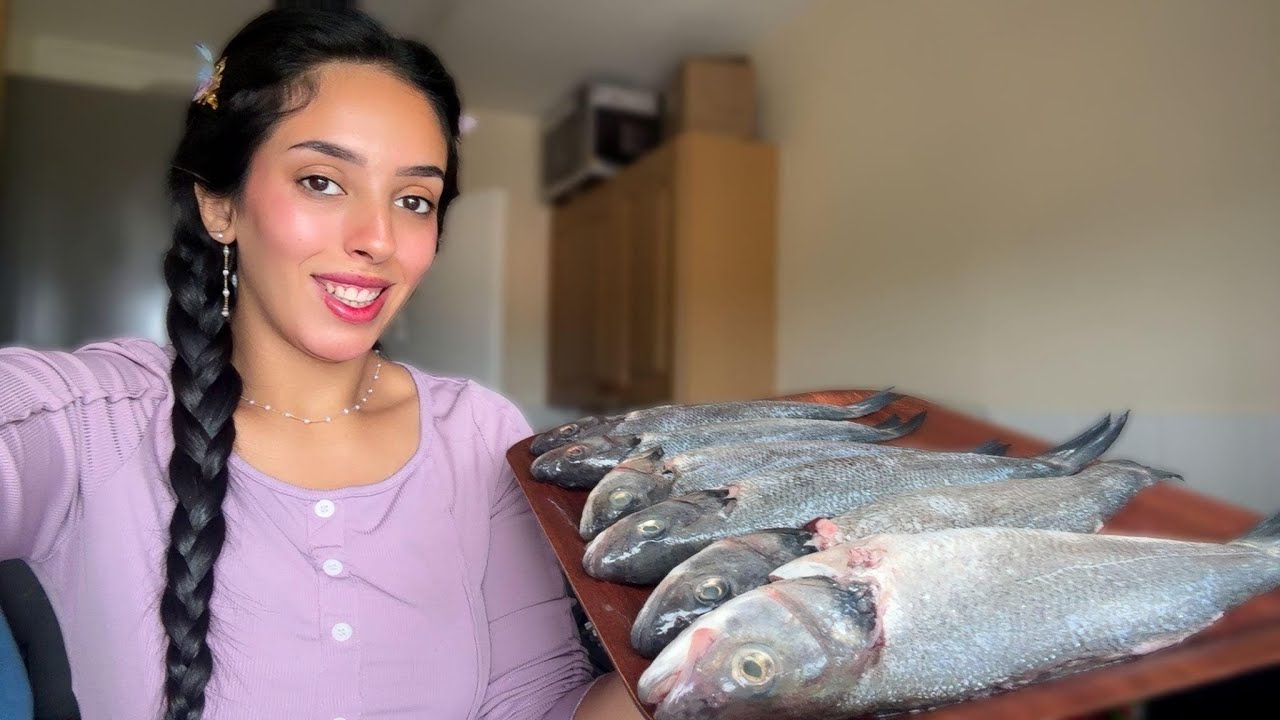 أول مره اطبخ سمك 🐟 بحياتي! جربت المقلي والمشوي 😱🔥