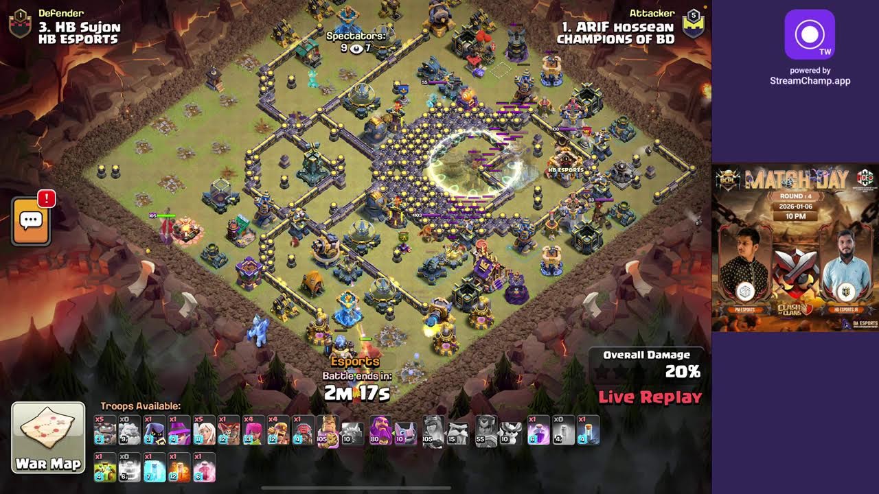 Champions of bd vs Hb esports (upper bracket)