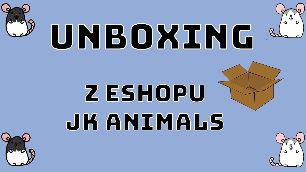 UNBOXING věcí pro potkany