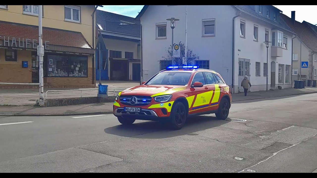 [NEUER KDOW] Einsatzfahrten Feuerwehr Pfuhl/Neu-Ulm/Bundeswehr Ulm/Polizei/DRK Ulm