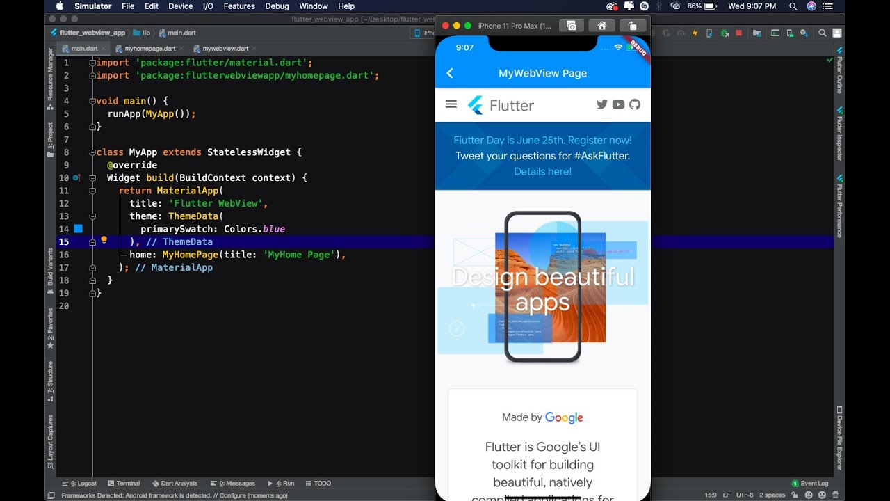 WebView in Flutter