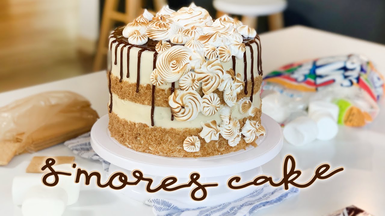 S'Mores Cake - Recipe & Decorating Tutorial