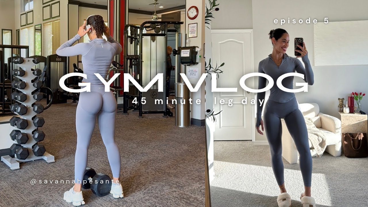GYM VLOG!! dumbbell leg day