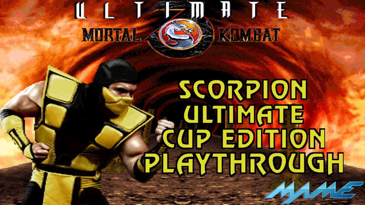 Ultimate Mortal Kombat 3: Scorpion Ultimate Cup Edition Playthrough (MAME) (1080p 60fps)
