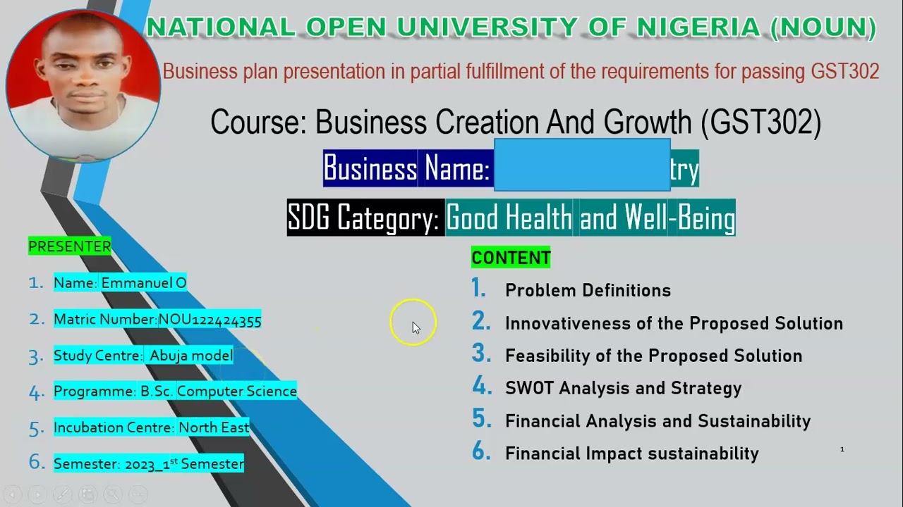https://noufaqs.com.ng. NOUN 2023+ Full Business Plan (Ready for Presentation)
