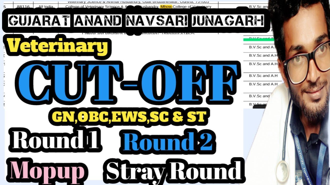 Gujarat Veterinary College Cutoff || 2024||2023 Veterinary Cut-off 2024 Gujarat!Gujarat Veterinary