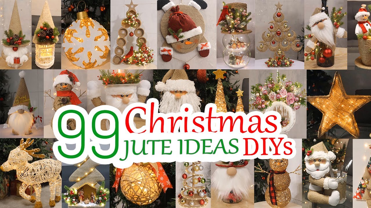 99 amazing Christmas DIYs using Jute