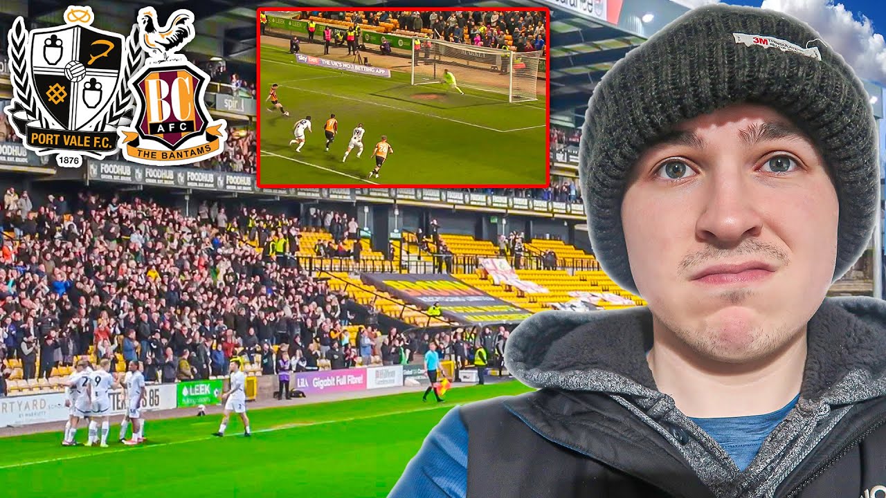 TOLAJ WORLDIE, PENALTY SAVE & 2,300 AWAY FANS LET DOWN - Port Vale 2-0 Bradford City Vlog