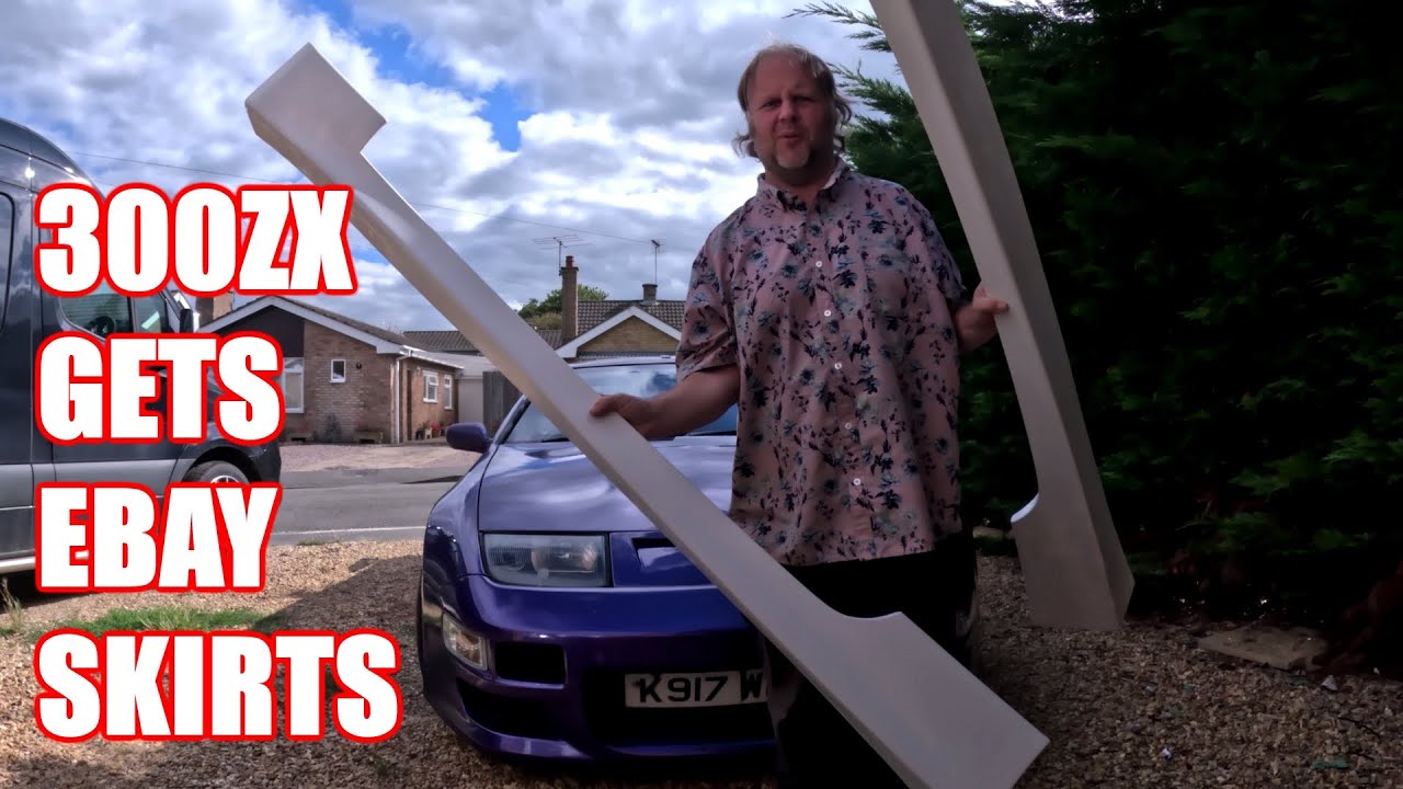 FITTING EBAY SIDE SKIRTS ON MY NISSAN 300ZX TWIN TURBO