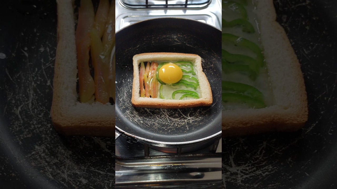 #shorts -Egg Bread omelette Recipe #trending#egg#shortsfeed#shortsviral#cooking#subscribe#eggrecipes