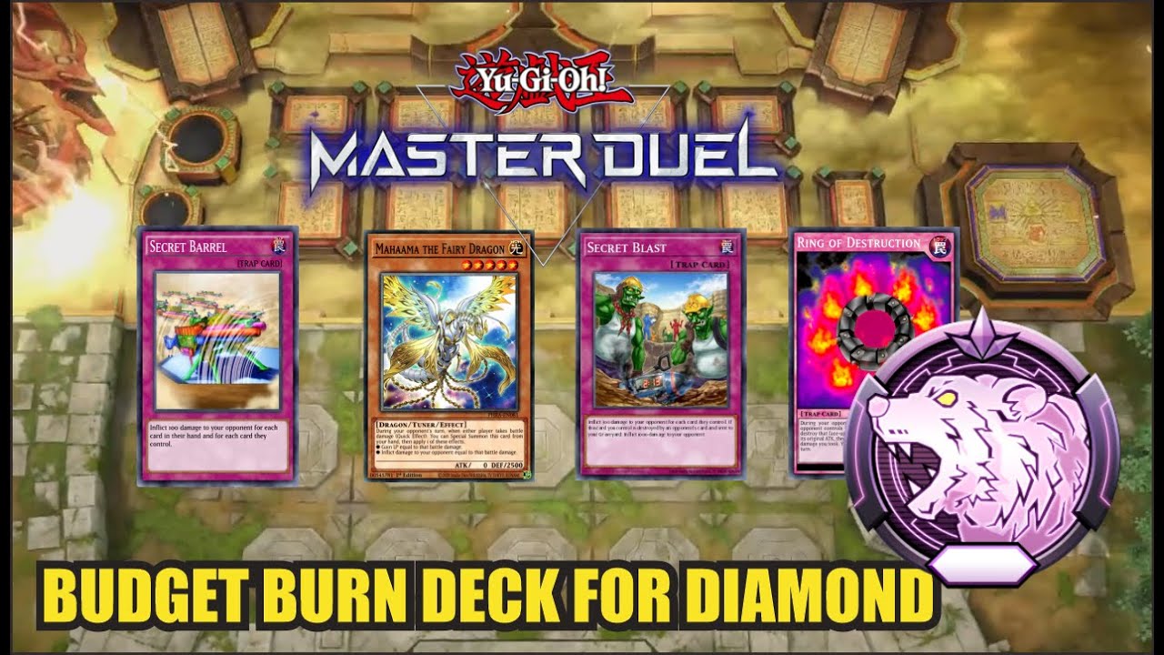 Budget Burn Deck for Diamond Rank ~ Yu-Gi-Oh! Master Duel Season 37