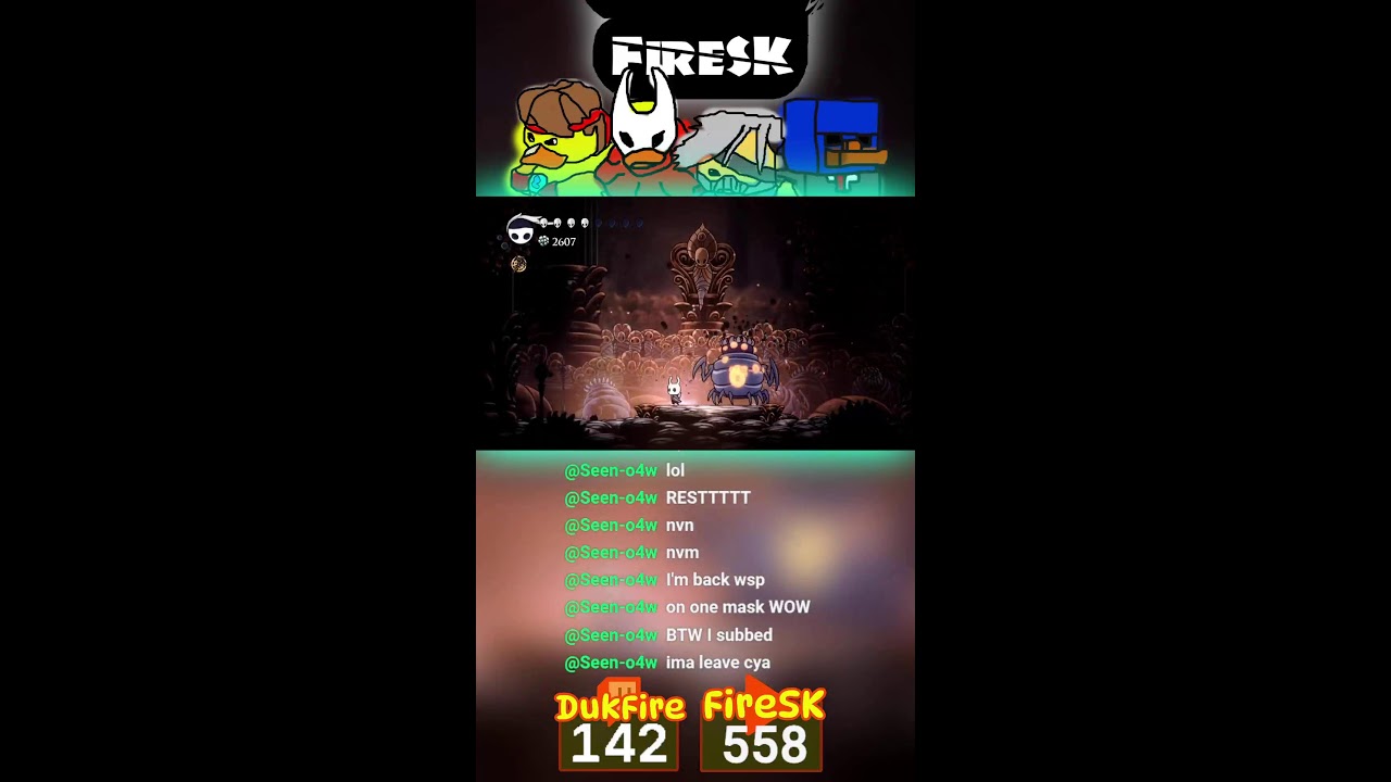 Pantheon Bindings... but I'm bad at Hollow Knight! 3/7 #shorts #hollowknight #gaming #ducks