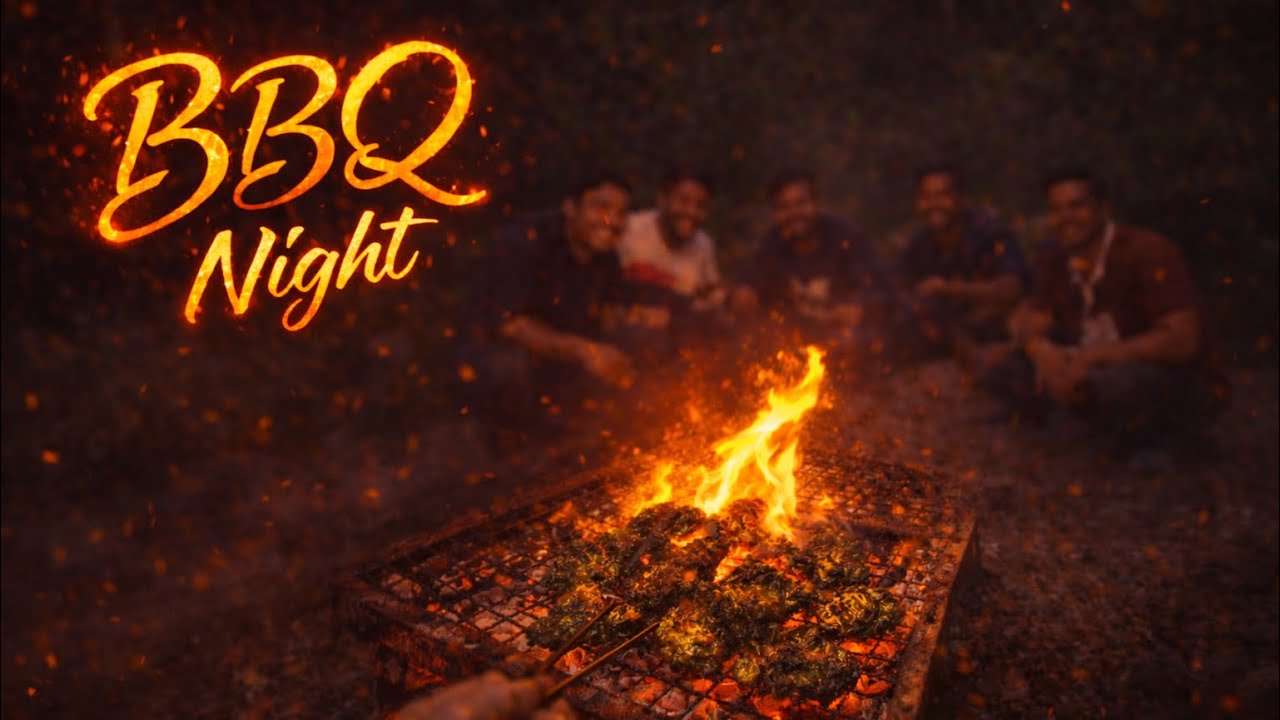 Fire, Food & Brotherhood | BBQ Night|#village #bbq