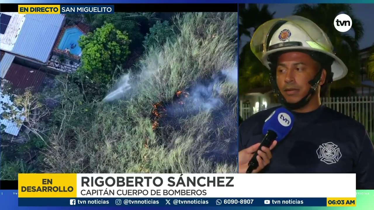 Se desata otro foco de incendio de masa vegetal en el cerro La Cruz en Condado del Rey