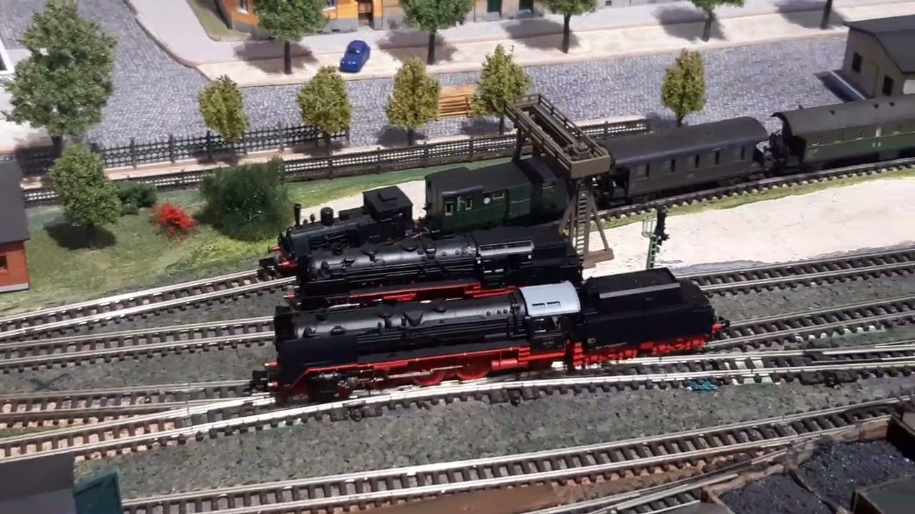 Spur n Br 01 161 DRG von Fleischmann mit Sound und Br 62, 36 und 95