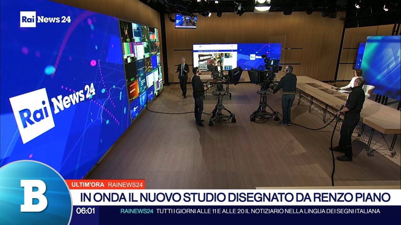 Studio, sigla e grafica Rai News 24