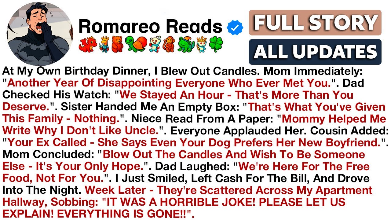 At My Own Birthday Dinner, I Blew Out Candles. Mom Immediately: "Another Year Of Disappointing...