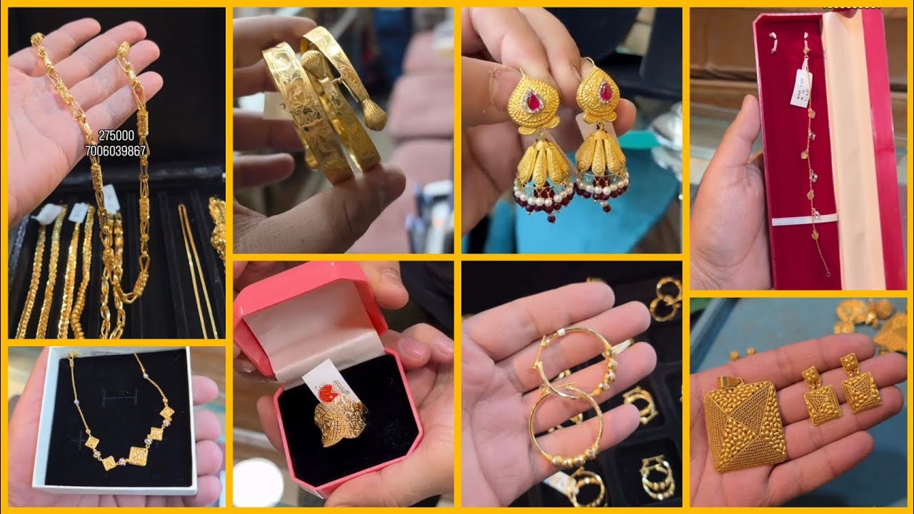 Light Weight Gold Jewellery Collection 2026 😍 || Gold Ring 🍁 | Gold earrings | Gold Bangle | 