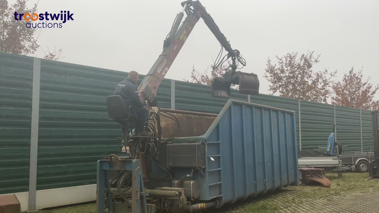 ENH - haakarmcontainer met palfinger laadkraan - Auction 34452 lot 66