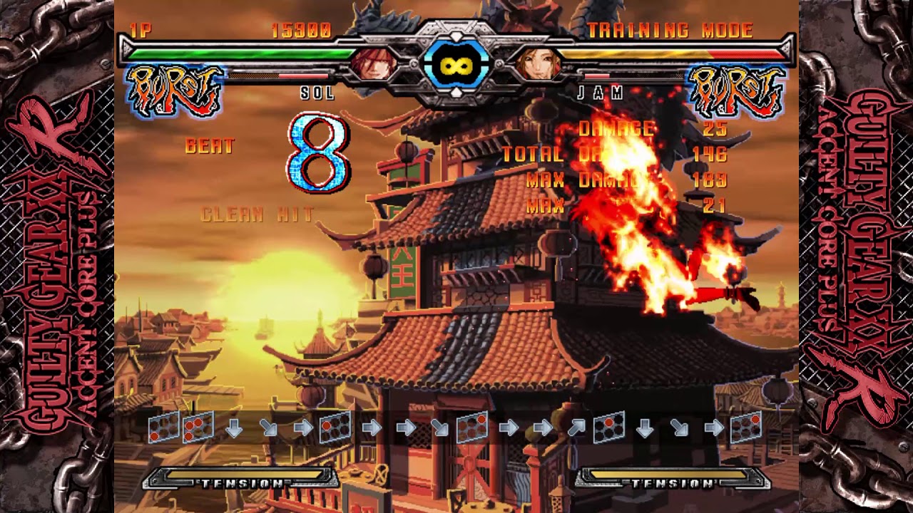 Guilty Gear XX Accent Core Plus R - Sol Combos