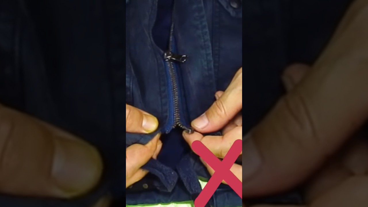 Comment r&eacute;parer une fermeture💡🤔 &eacute;clair⁉️#chorts #comment #reparacion #conseils #astuce #diy #crafts
