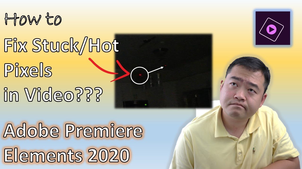 How to remove a stuck/ hot pixel in video footage || Step by Step tutorial in Premiere Elements 2020