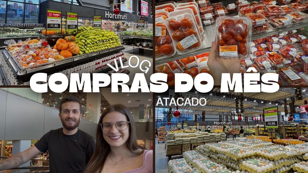 COMPRAS DO MÊS NO SUPERMERCADO ATACADO, PREÇOS DO MÊS DE DEZEMBRO