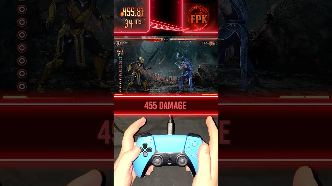 MK1 Cyrax Best Combo 1 Controller View