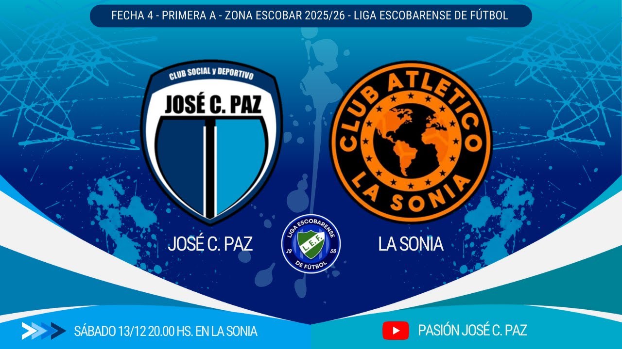 Jos&eacute; C. Paz vs La Sonia // PASI&Oacute;N JOS&Eacute; C. PAZ