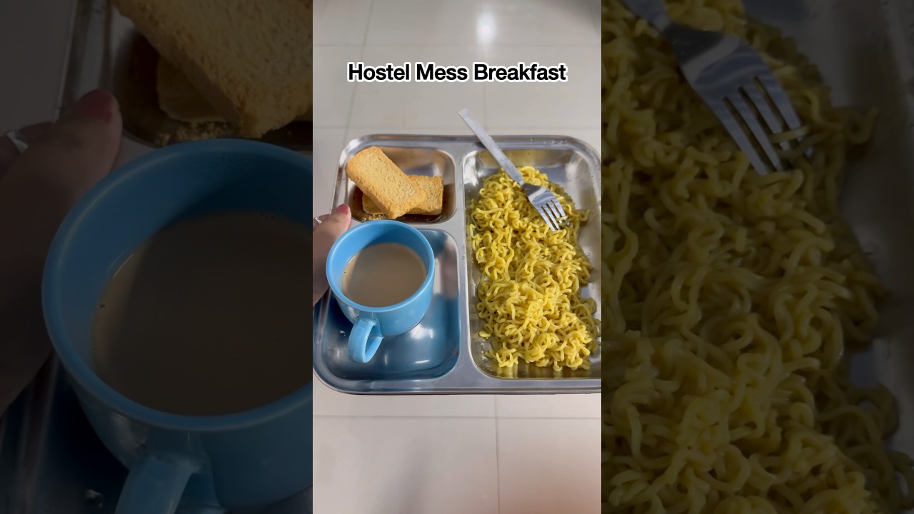 Hostel Mess Maggi Breakfast 🥪 #food #shorts #foodie #shortsfeed #hostellife #messfood #hostelfood