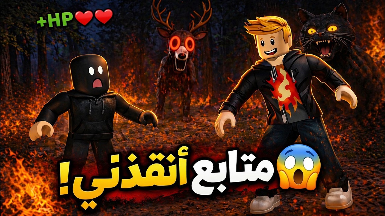 نجونا من 99 ليلة مع متابع… الفزعات كانت أسطورية! 😱🔥 #roblox 99 nights challenge