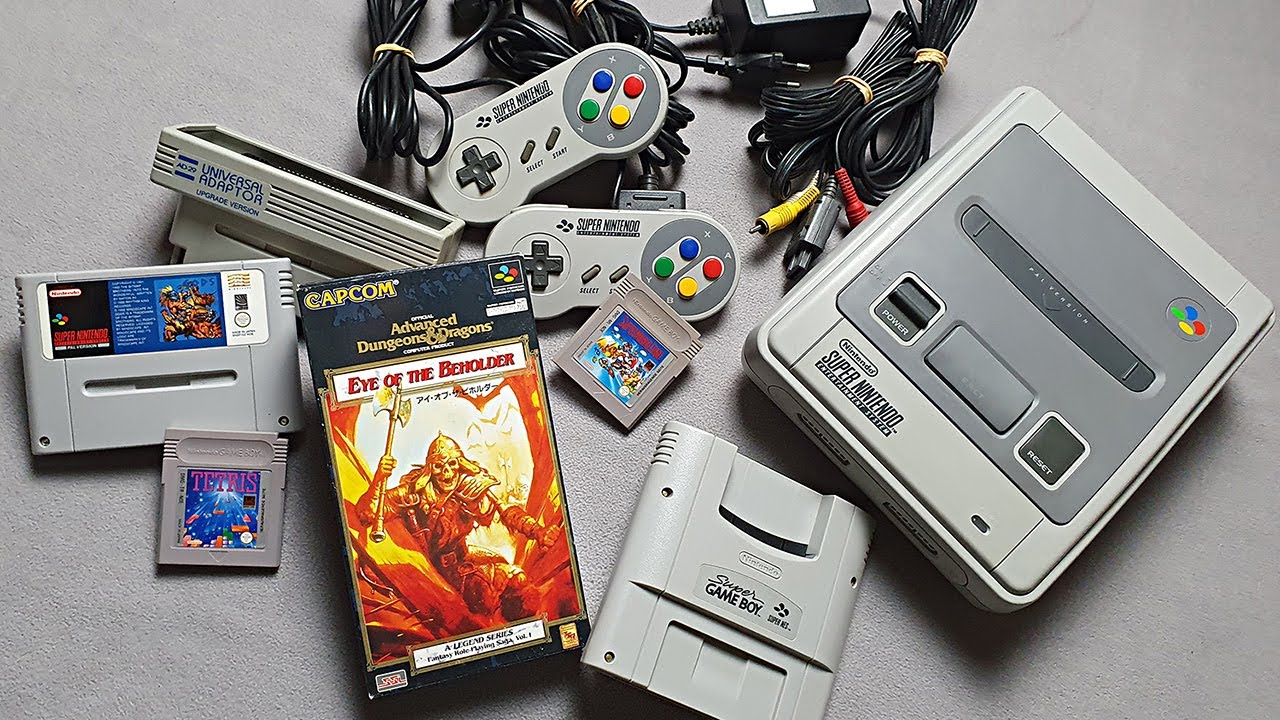 Super Nintendo (SNES) + Super Game Boy + AD-29 Universal Adapter - Unboxing & Test (LSTlog #14) [4K]