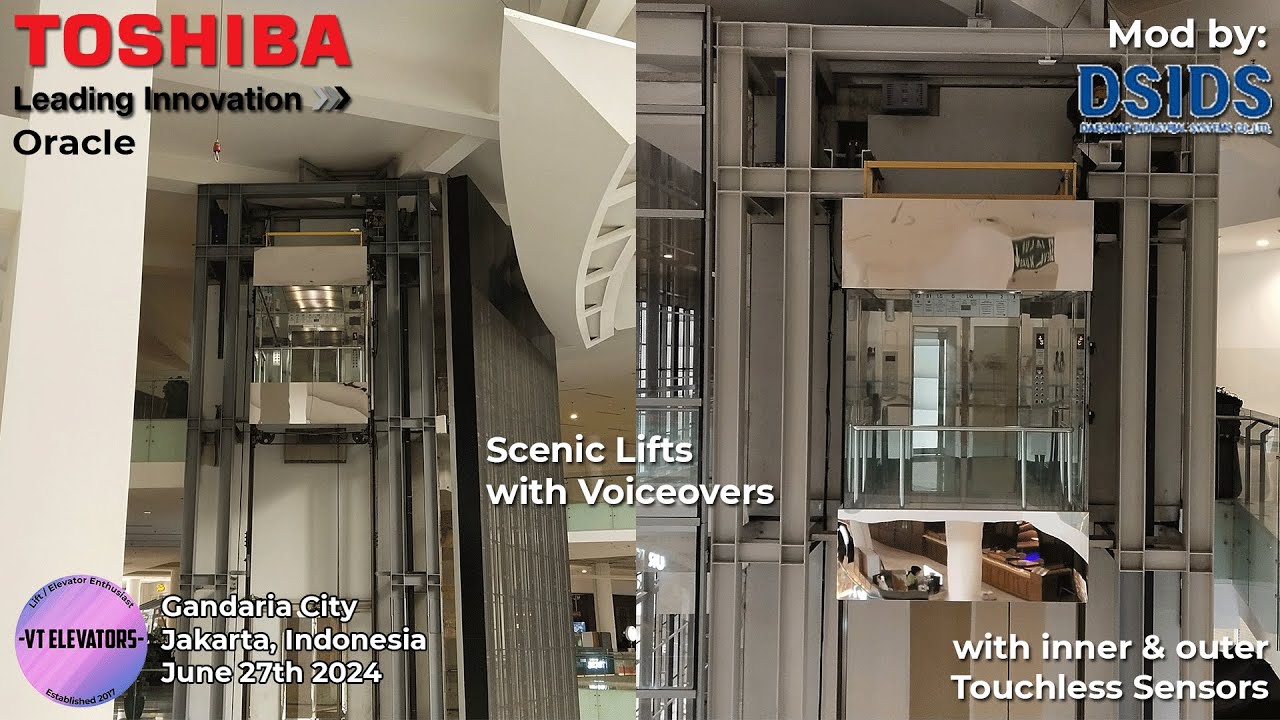 Toshiba (Mod: DAESUNG IDS) MRL Scenic Lifts w/ Touchless - Gandaria City, Jakarta
