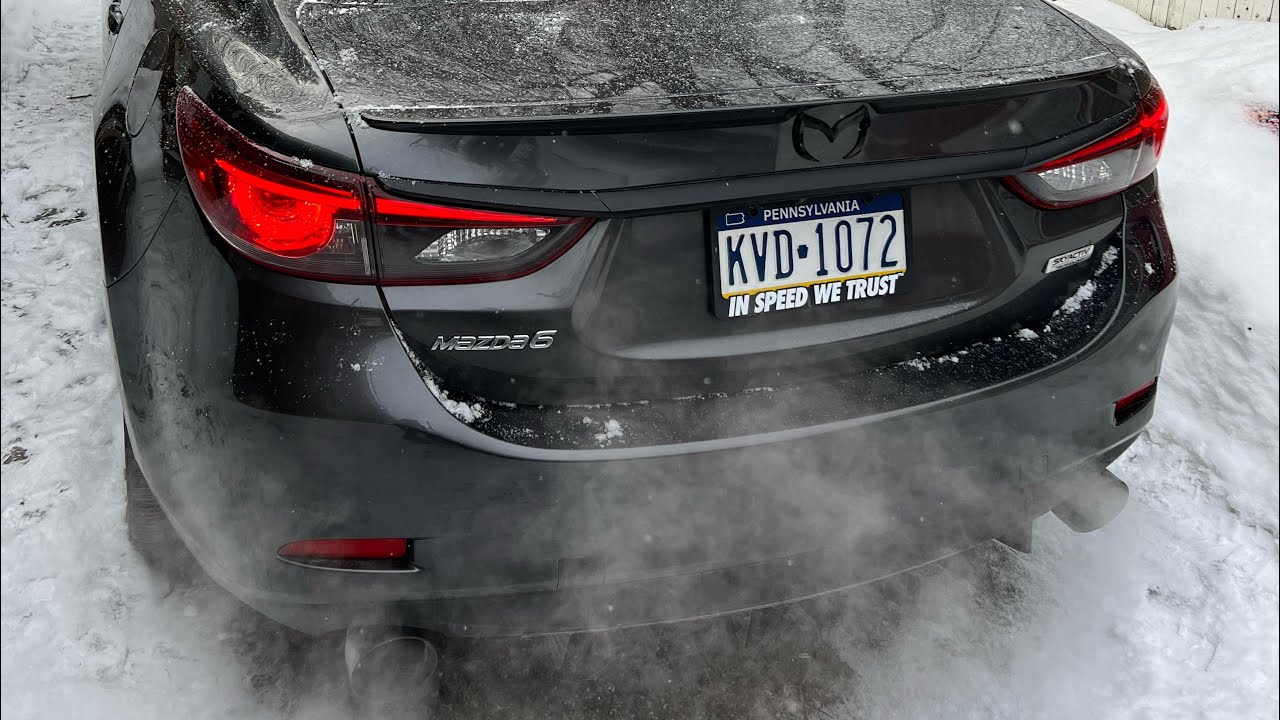 2017 Mazda 6 Grand Touring + Magnaflow Catback Exhaust COLD START ❄️❄️❄️