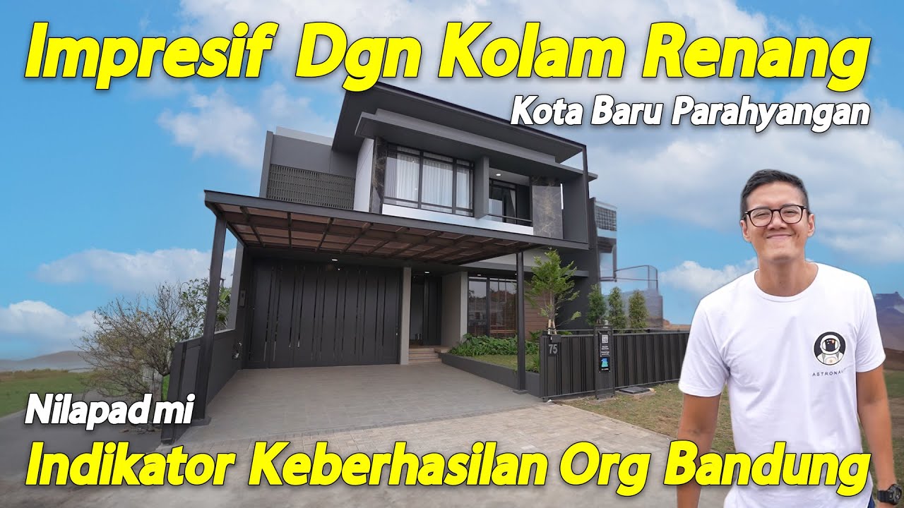 Rumah Mewah Super Keren Gaya Paviliun di Nilapadmi Kota Baru Parahyangan