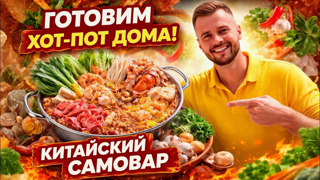 ГОТОВИМ ХОТ-ПОТ ДОМА: Китайский самовар (ХОГО) в домашних условиях!