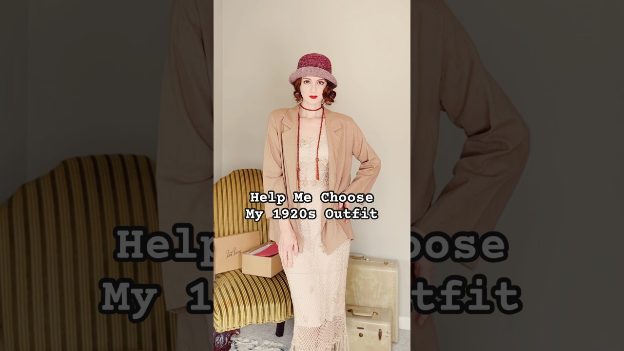 Which #1920s outfit should I wear to Jazz Age Lawn Fest? 🧺 #vintagestyle #grwmoutfit