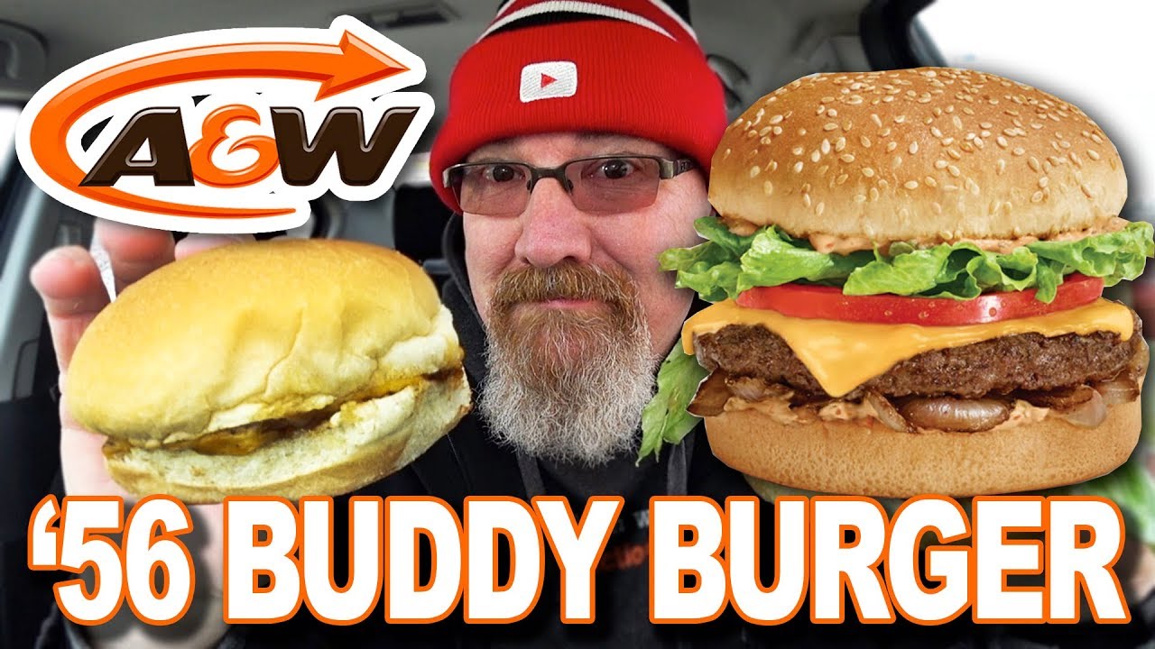 '56 BUDDY BURGER from 🍔 A&W PLUS NEW PAPER STRAWS🥤