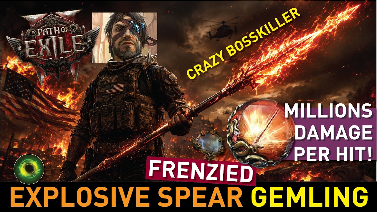 Frenzied Explosive Spear Damage is no joke...Gemling Alt Gem quality is cooking good in 0.5!