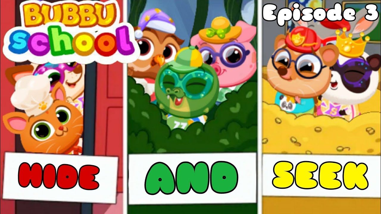 Bubbu School Logic: Hide and seek