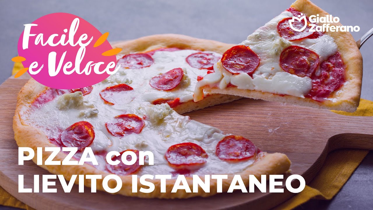 PIZZA con LIEVITO ISTANTANEO - SEMPLICE e VELOCE!🤤😋🍕