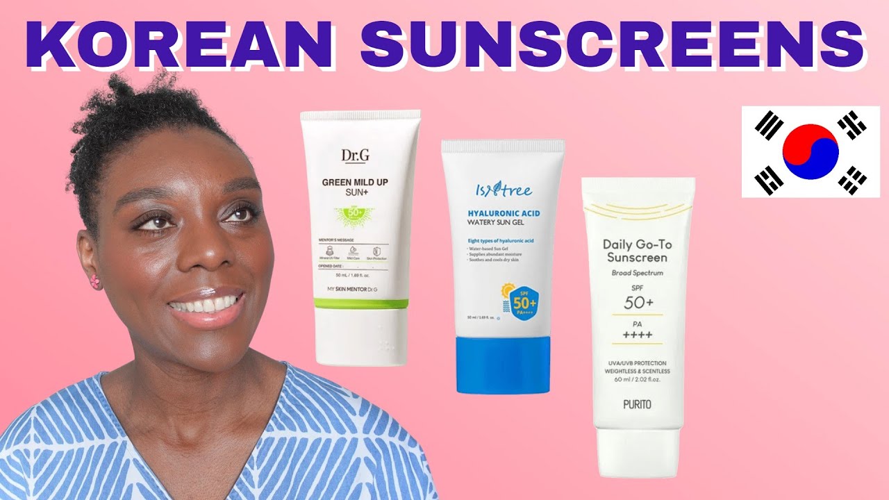 BEST KOREAN SUNSCREENS /  Dr.G, Purito, Isntree (no alcohol, no fragrance)